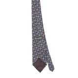 Back Back of Vintage 1990's Zylos Geometric Patterned Tie