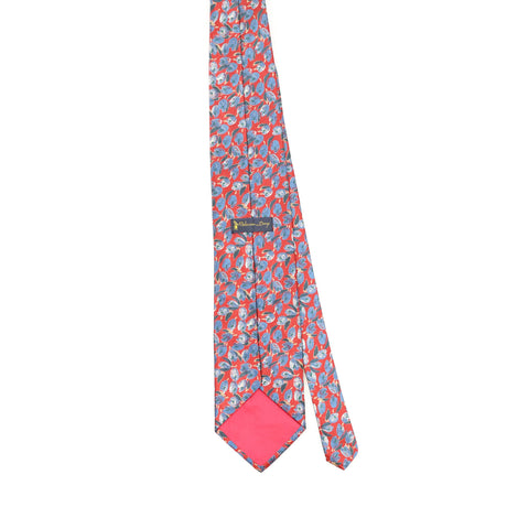 Back Back of Vintage 1990's Floral Patterned Tie