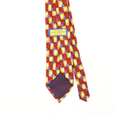 Back Detail of Vintage 1990's Stonehenge Cocktail Collection Geometric Patterned Tie