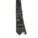 Back Back of Vintage 1990's Looney Tunes Bugs Bunny Cartoon Patterned Tie