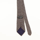 Back Detail of Vintage 1990's Ted Lapidus Geometric Patterned Tie