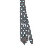 Back Back of Vintage Perry Ellis Polka Dot Patterned Tie