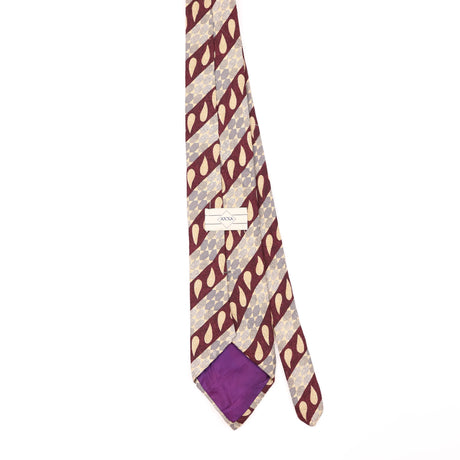 Back of Vintage 1990's Striped Patterned Tie