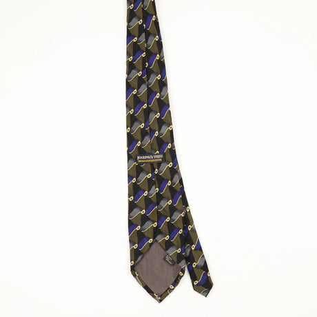 Back Back of Vintage 1990's Geometric Patterned Tie