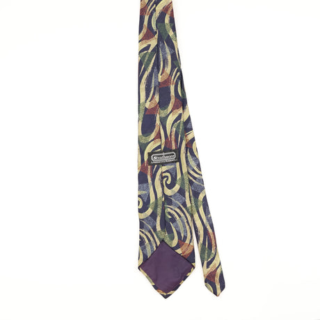 Back of Vintage Abstract Patterned Tie