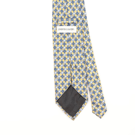 Back Detail of Vintage Pierre Cardin Geometric Patterned Tie