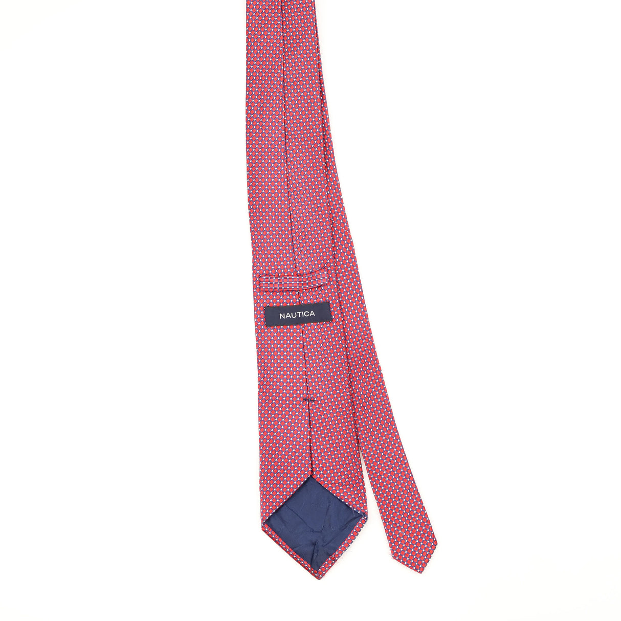Back Back of Vintage Nautica Geometric Patterned Tie