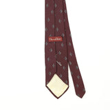 Back Back Detail of Vintage 1990's Oscar De La Renta Geometric Patterned Tie