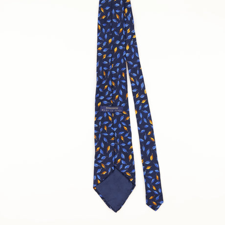 Back of Vintage 1990's Nordstrom Leaf Floral Patterned Tie