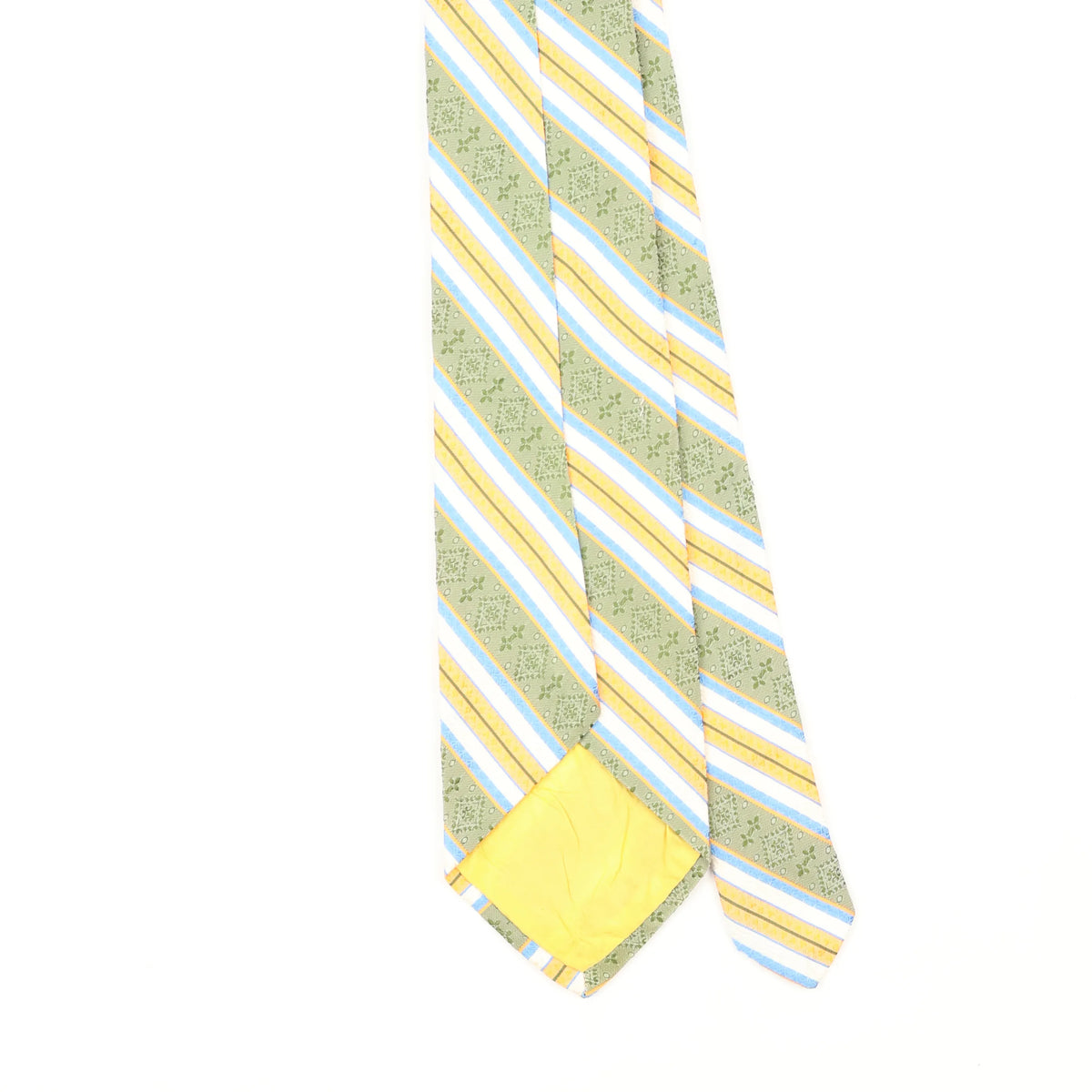 Back Back Detail of Vintage 1980's Striped Patterned Tie