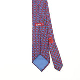 Back Back Detail of Vintage 1990's Hermès Geometric Patterned Tie
