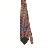 Back of Vintage 1990's Claybrooke Geometric Patterned Tie