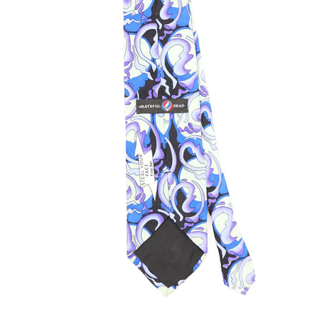 Back Back Detail of Vintage 1990's Grateful Dead Abstract Patterned Tie