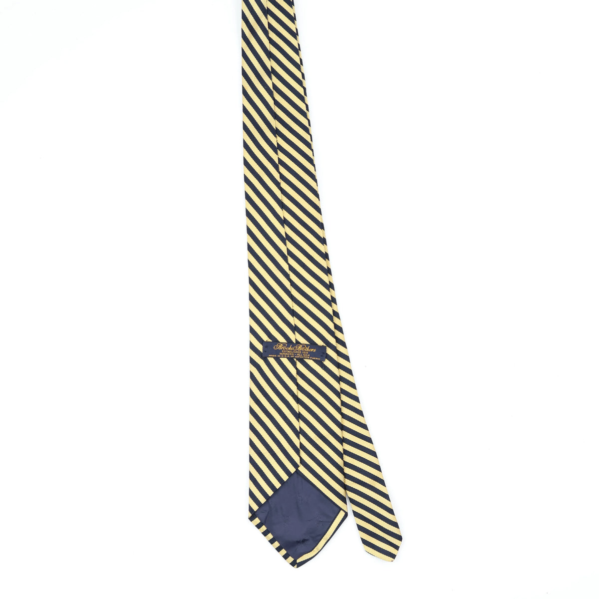 Back Back of Vintage 1990's Brooks Brothers Striped Patterned Tie