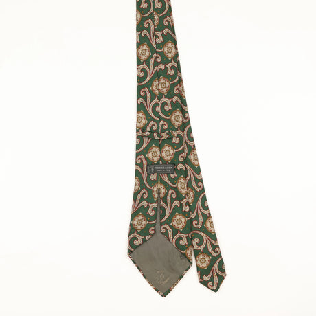 Back of Vintage 1990's Trussardi Geometric Patterned Tie