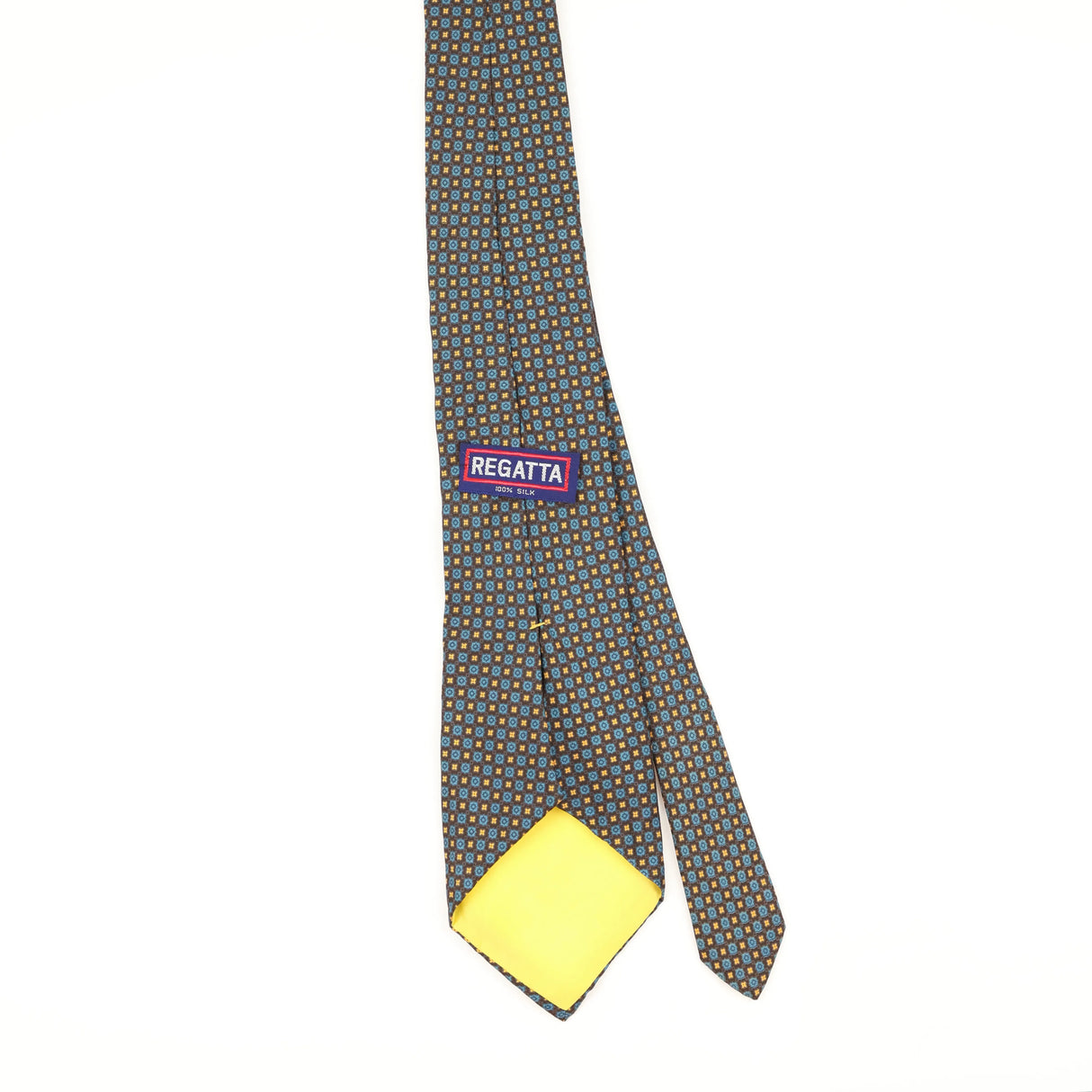 Back of Vintage 1980's Geometric Patterned Tie