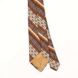 Back Back Detail of Vintage 1980's Striped Patterned Tie