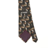 Back Detail of Vintage 1980's Don Loper Geometric Patterned Tie