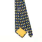 Back Back Detail of Vintage 1980's Michelsons Geometric Patterned Tie