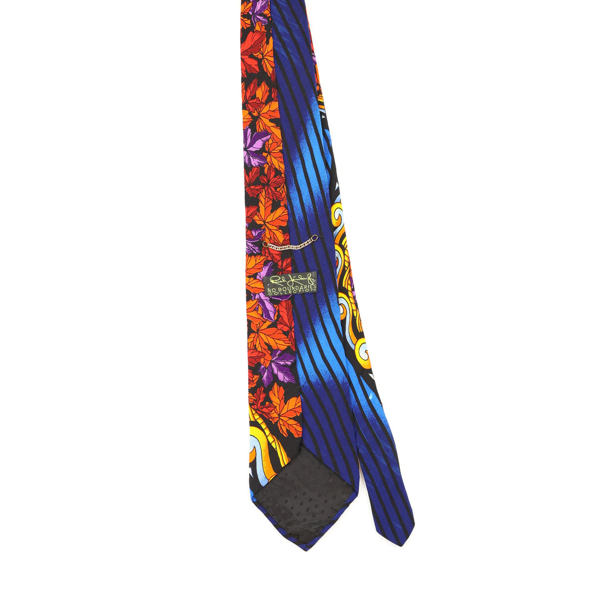 Back of Vintage 1990's Rush Limbaugh Abstract Patterned Tie