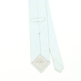 Back Back Detail of Vintage 1990's Ermenegildo Zegna Geometric Patterned Tie