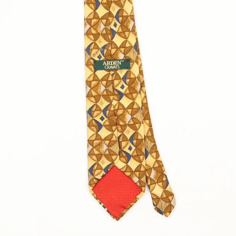 Back Back Detail of Vintage 1990's Geometric Patterned Tie
