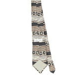 Back Back of Vintage 1990's Geometric Patterned Tie