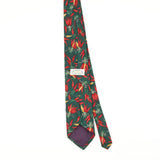 Back of Vintage 1990's Eagles Wings Chilli Geometric Patterned Tie