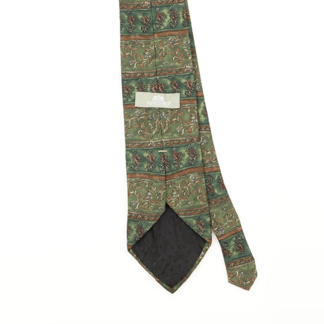 Back Detail of Vintage Stafford Geometric Patterned Tie