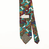 Back Detail of Vintage 1990's Floral Patterned Tie