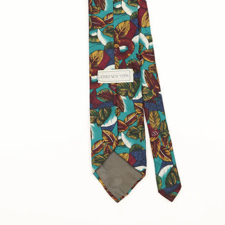 Back Detail of Vintage 1990's Floral Patterned Tie
