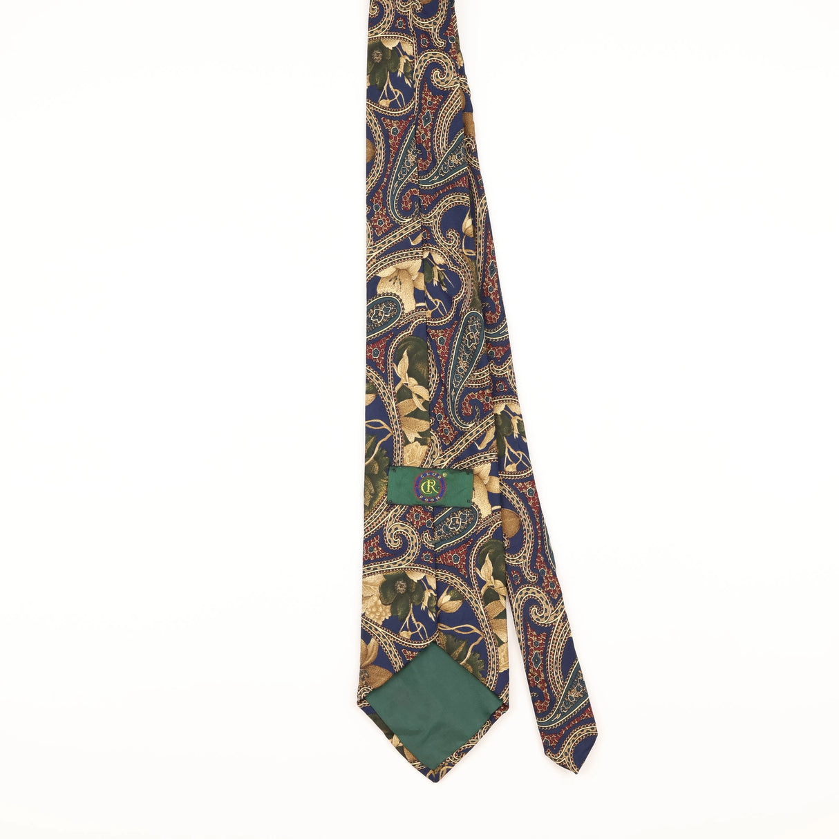 Back of Vintage 1990's Club Room Paisley Patterned Tie