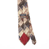 Back Back Detail of Vintage 1990's Bachrach Geometric Patterned Tie