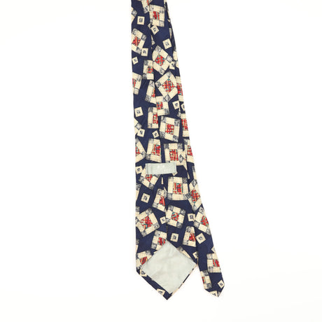Back of Vintage 1990's Squares Geometric Patterned Tie