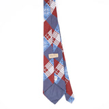 Back Back of Vintage 1980's Plaids & Checks Patterned Tie