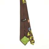 Back of Vintage 1980's Wembley Butterflies Animal Print Patterned Tie