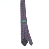 Back Back of Vintage 1990's Foulard Geometric Patterned Tie