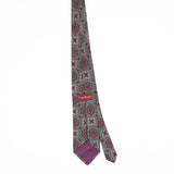 Back Back of Vintage 1990's Evan Picone Mosaic Geometric Patterned Tie
