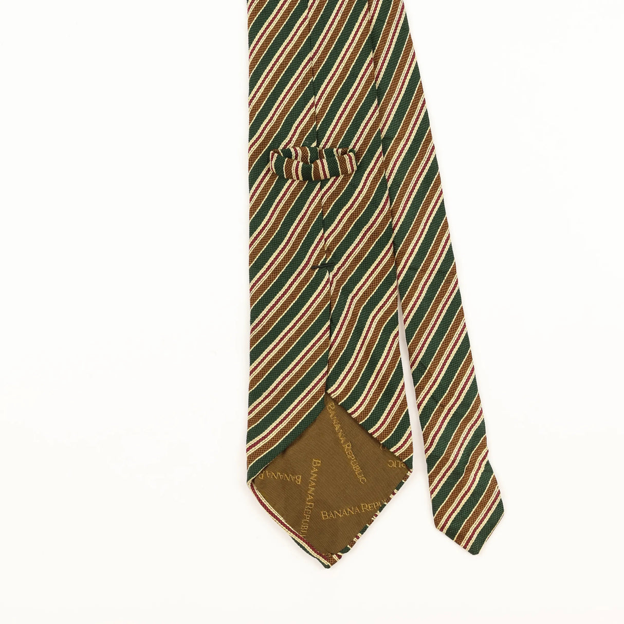 Back Detail of Vintage Striped Patterned Tie
