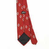 Back Back Detail of Vintage 1980's Diamonds Geometric Patterned Tie
