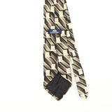 Back Detail of Vintage 1990's Stafford Geometric Patterned Tie
