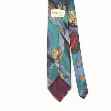 Back Detail of Vintage 1990's Abstract Patterned Tie