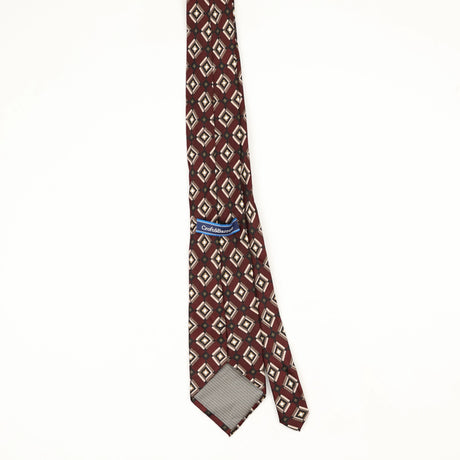 Back Back of Vintage Croft & Barrow Geometric Patterned Tie