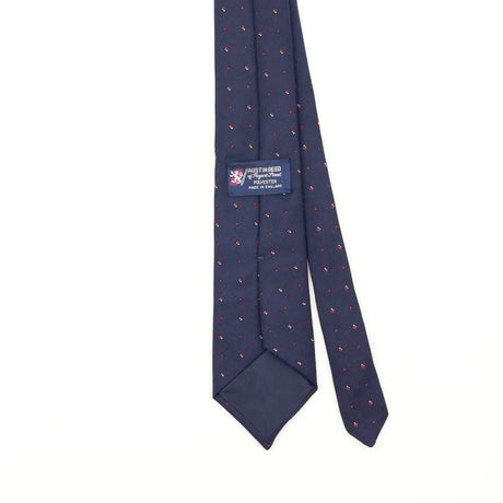 Back Back Detail of Vintage 1980's Austin Reed Polka Dot Patterned Tie