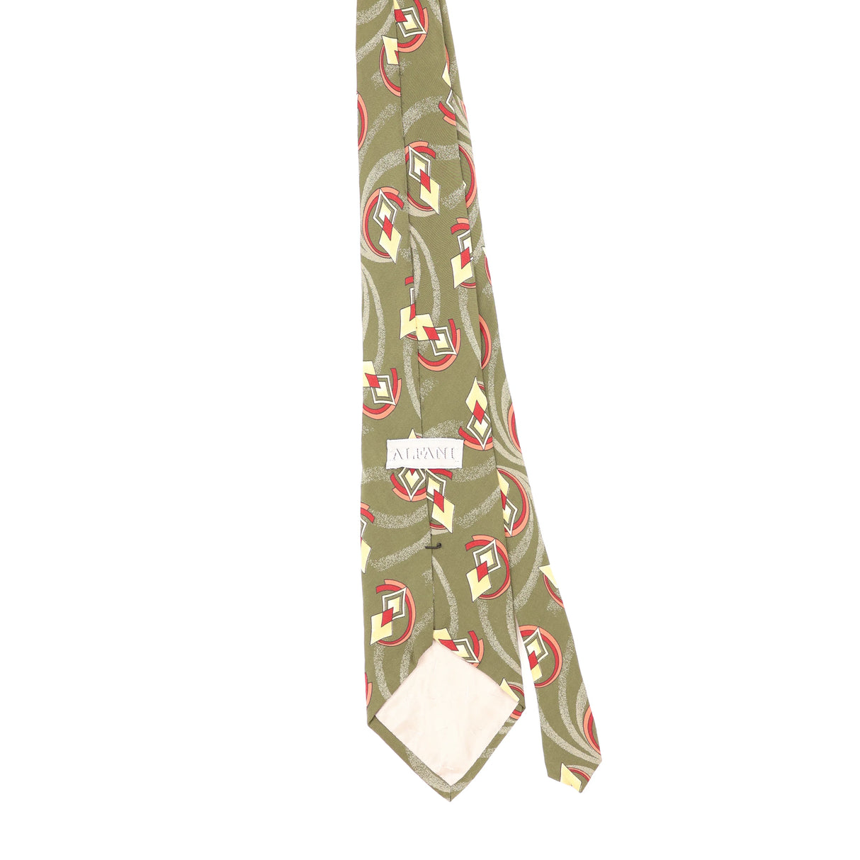 Back Back of Vintage 1990's Geometric Patterned Tie