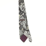 Back Back of Vintage 1990's Guy Laroche Abstract Patterned Tie