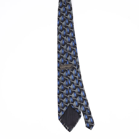 Back Back of Vintage 1990's Geometric Patterned Tie