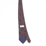 Back Back of Vintage 1990's Mario Valentino Floral Patterned Tie