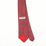 Back Back Detail of Vintage 1990's Hardy Amies Geometric Patterned Tie