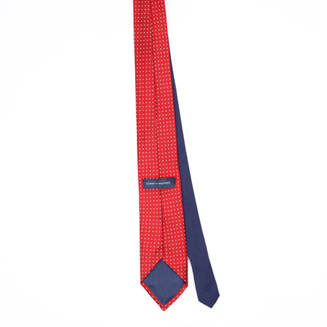 Back Back of Vintage Tommy Hilfiger Polka Dot Patterned Tie